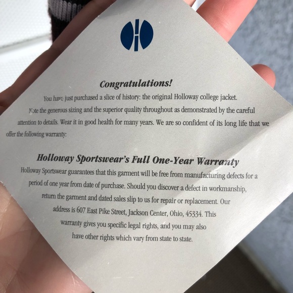 😎NEW Leather Holloway letterman jacket. - Picture 4 of 8